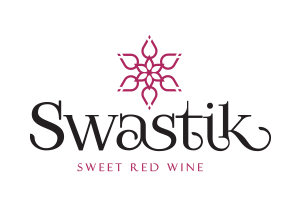 Swastik red wine logo