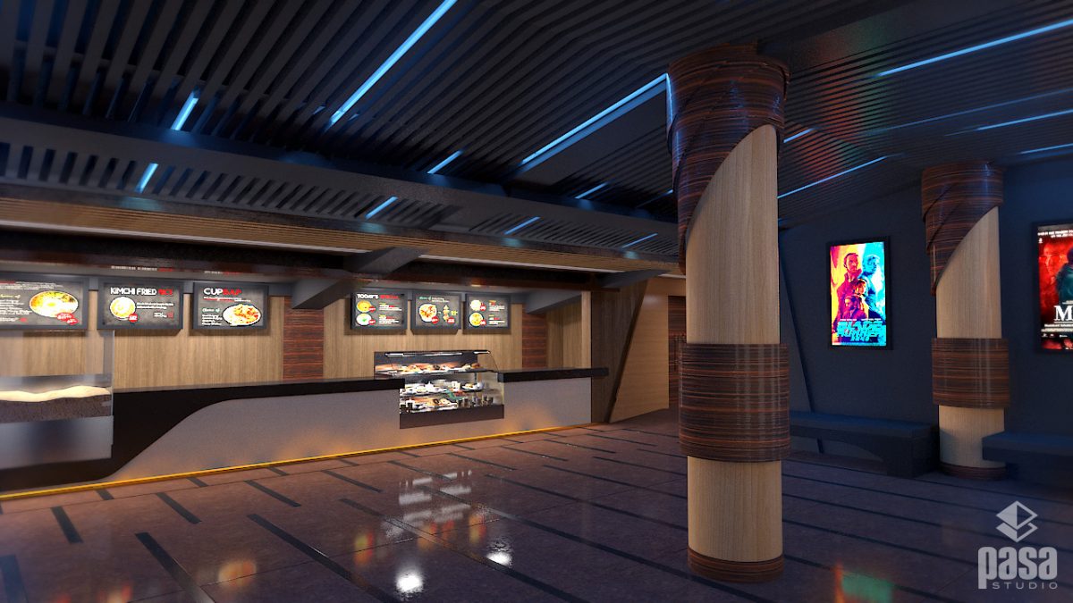 Chitwan Cineplex Lounge 3D Render